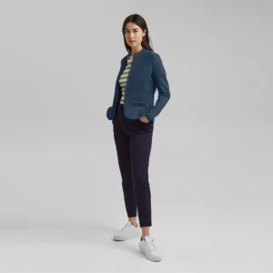 Blazer women formal wear Navy Blue