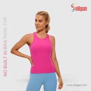 Waist-Length Racerback Sports Gym Top)