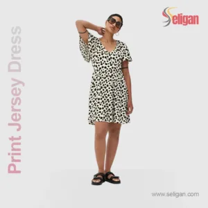 Summer Print Jersey Dress