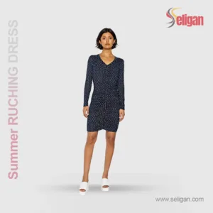 Summer Ruching Body-Hugging Dress 04