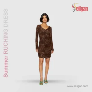 Summer Ruching Body-Hugging Dress 03